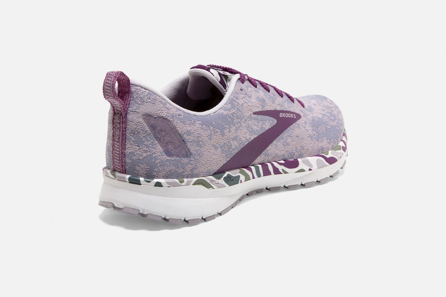 Brooks Running Shoes Womens Purple/White - Revel 4 Road - 9138-LKREN